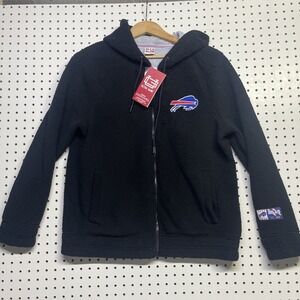 Buffalo Bills NFL Sherpa Full Zip Hooded Jacket Ultra Game L #286